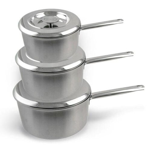 Stainless steel saucepan set
