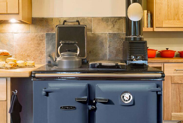 Rayburn solid fuel stove dartmouth blue