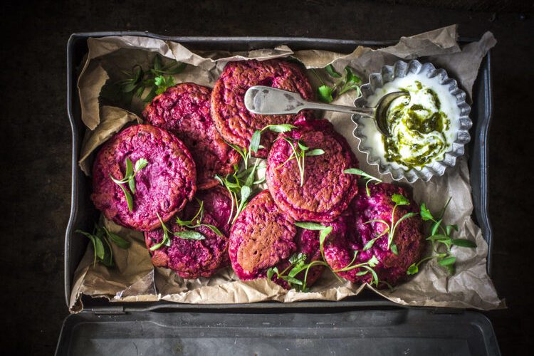 AGA oven recipes Beetroot and Fetta Fritters