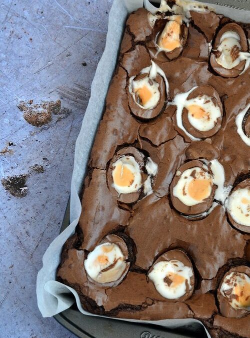 Creme Egg Brownies