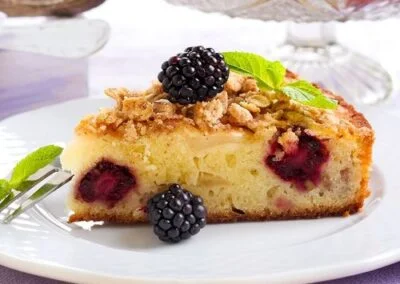 Rayburn Blackberry and Almond Cake