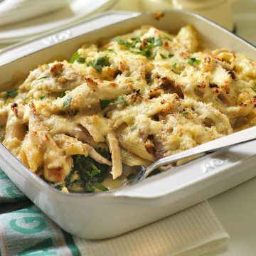 Rayburn Chicken, Spinach and Pasta Bake