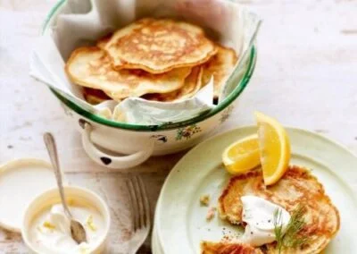 Rayburn Pesto and Smoked Salmon Drop Scones