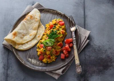 Andrew Ki Bhurji’s Scrambled Eggs – Indian Style