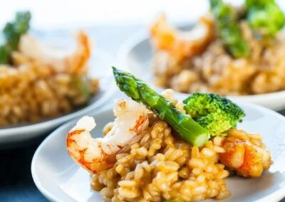 Asparagus & Prawn Risotto