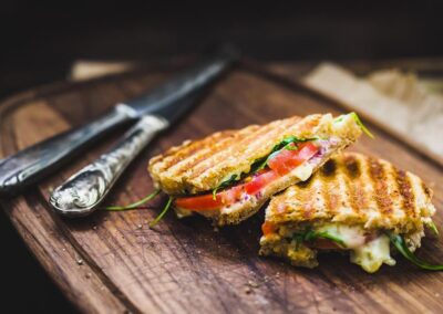 Brie and Tomato Toasted Sandwiches
