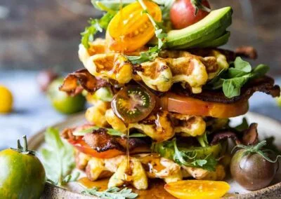 Cheddar Cornbread Waffle BLT