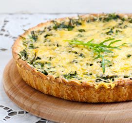 Cheese and Rocket Quiche