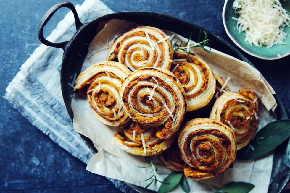 Cheesy Vegan Pumpkin Scrolls | AGA Australia