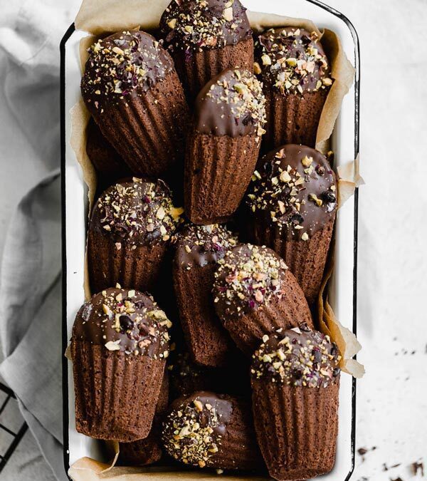 Chocolate Dipped Madeleines