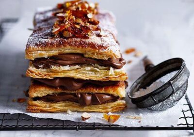 Chocolate and Almond Millefeuille