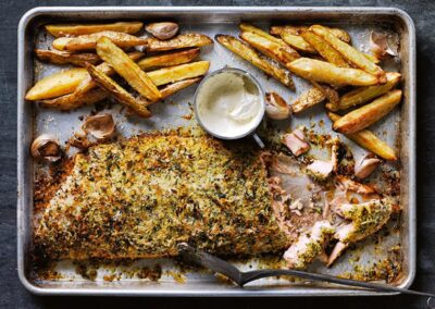 Fennel and Herb-Crusted Salmon