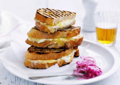 Grilled Cheese Sandwich with Pickled Spanish Onion