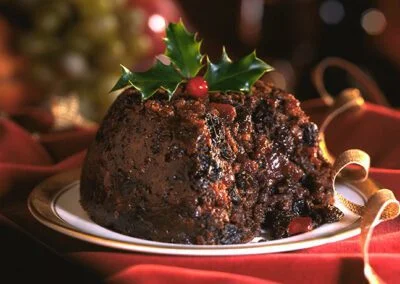 Individual Christmas Plum Puddings