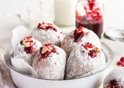 Jam and Cream Doughnuts