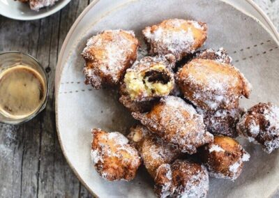 Michelle Crawford’s Ricotta, Pear & Chocolate Donuts