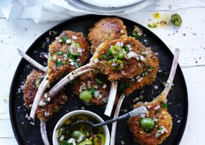 Parmesan-Crumbed Lamb Cutlets