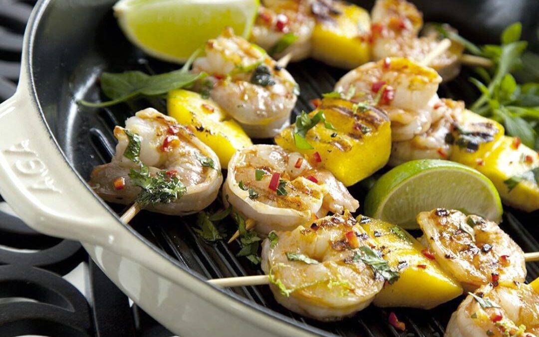 Prawn and Mango Kebabs