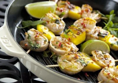 Prawn and Mango Kebabs