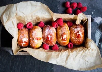 Raspberry Ripple Doughnuts