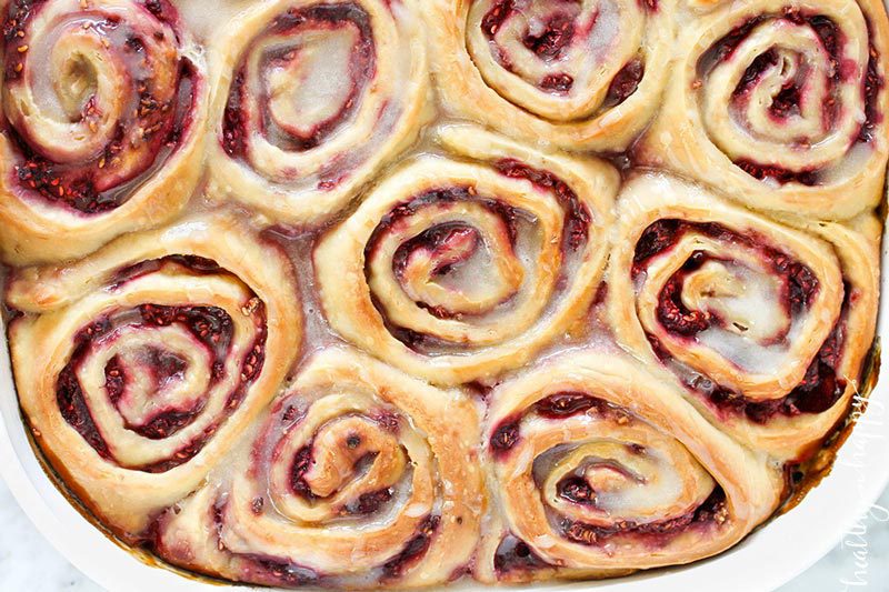 Raspberry Scrolls