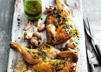 Roasted Garlic and Rocket Chicken