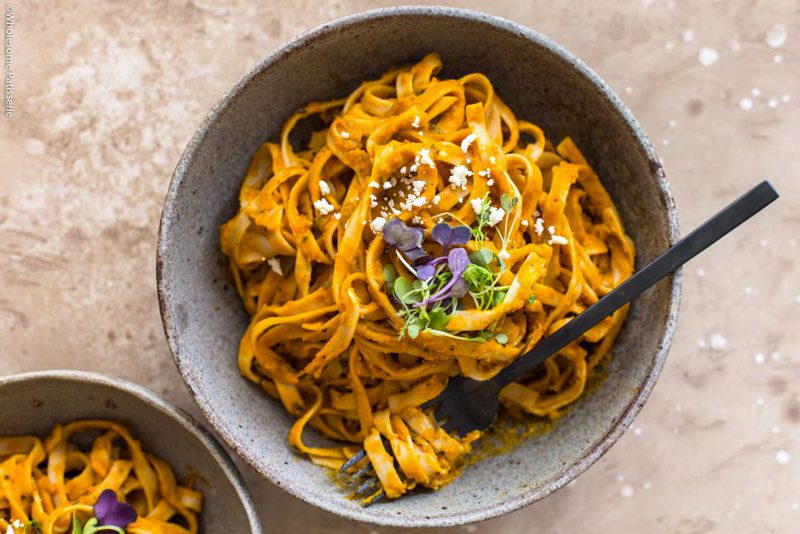 Roasted Pumpkin Fettuccine