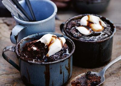 Self-Saucing Mocha Chocolate Puddings