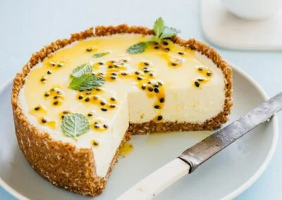 White Chocolate Passionfruit Cheesecake