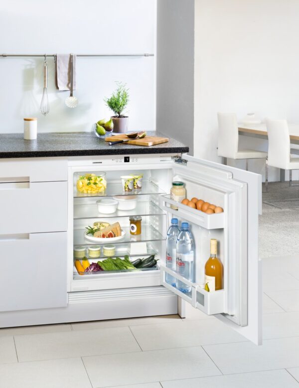 Liebherr Integrated Underbench Fridge SUIK 1510 open in kitchen