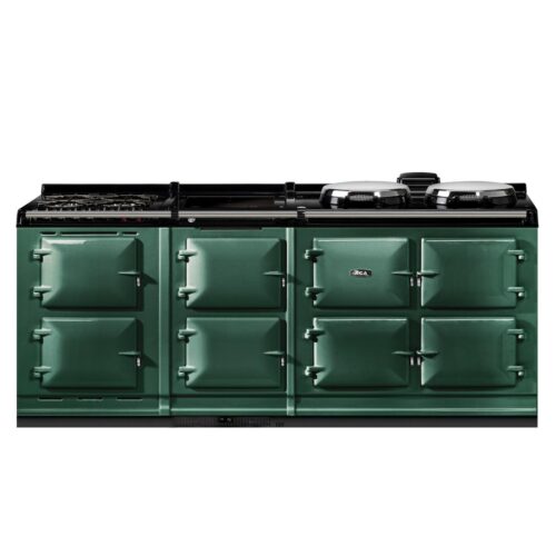 AGA Cooker R7 210 Dual Fuel in British Racing Green.