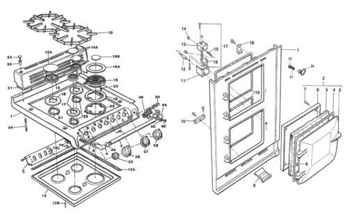 AGA spare parts header