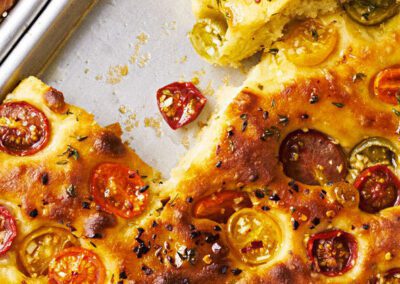 Focaccia with Cherry Tomatoes