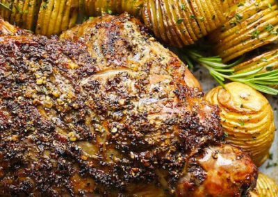 Pot Roasted Lamb in Ginger Beer