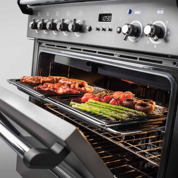 Falcon Oven Classic FX 90cm Dual Fuel - full width integrated grill