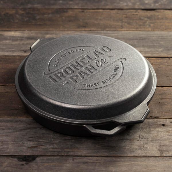 Ironclad cast iron cookware The Grande Set 36cm Pan Grill