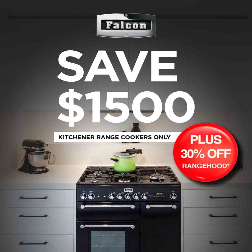 Falcon Oven Sale - Save $1500 on Kitchener 90cm Dual Fuel Oven