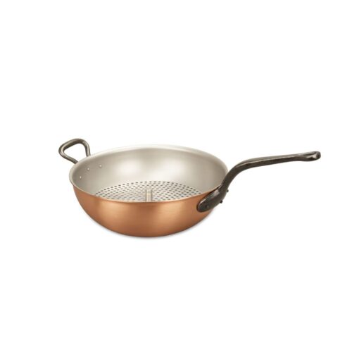 Falk Copper Cookware 28cm wok with steamer