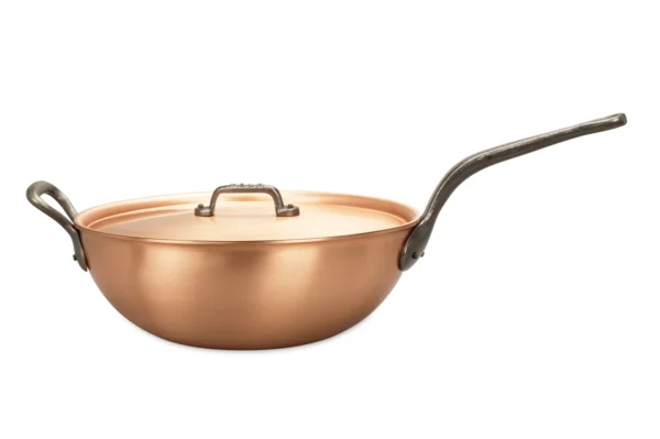 Falk Copper Cookware 28cm wok with lid