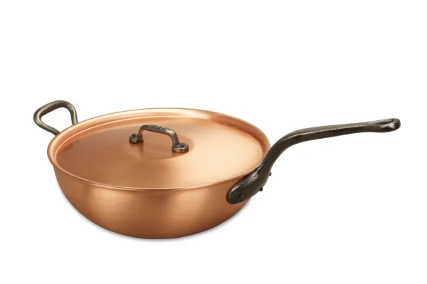 Falk Copper Cookware 28cm wok with lid