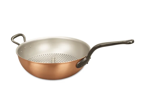 Falk Copper Cookware 28cm wok with steamer