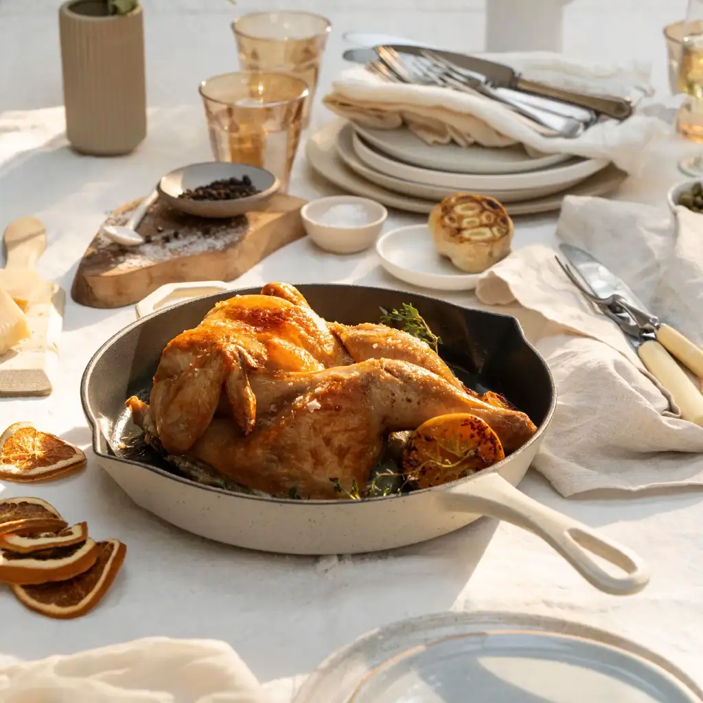 Ironclad Satin Enamel cast iron Legacy Pan Salt Stone